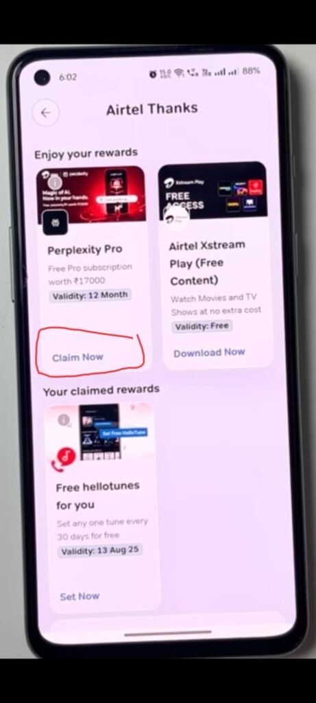 How to Claim Perplexity Pro Airtel
